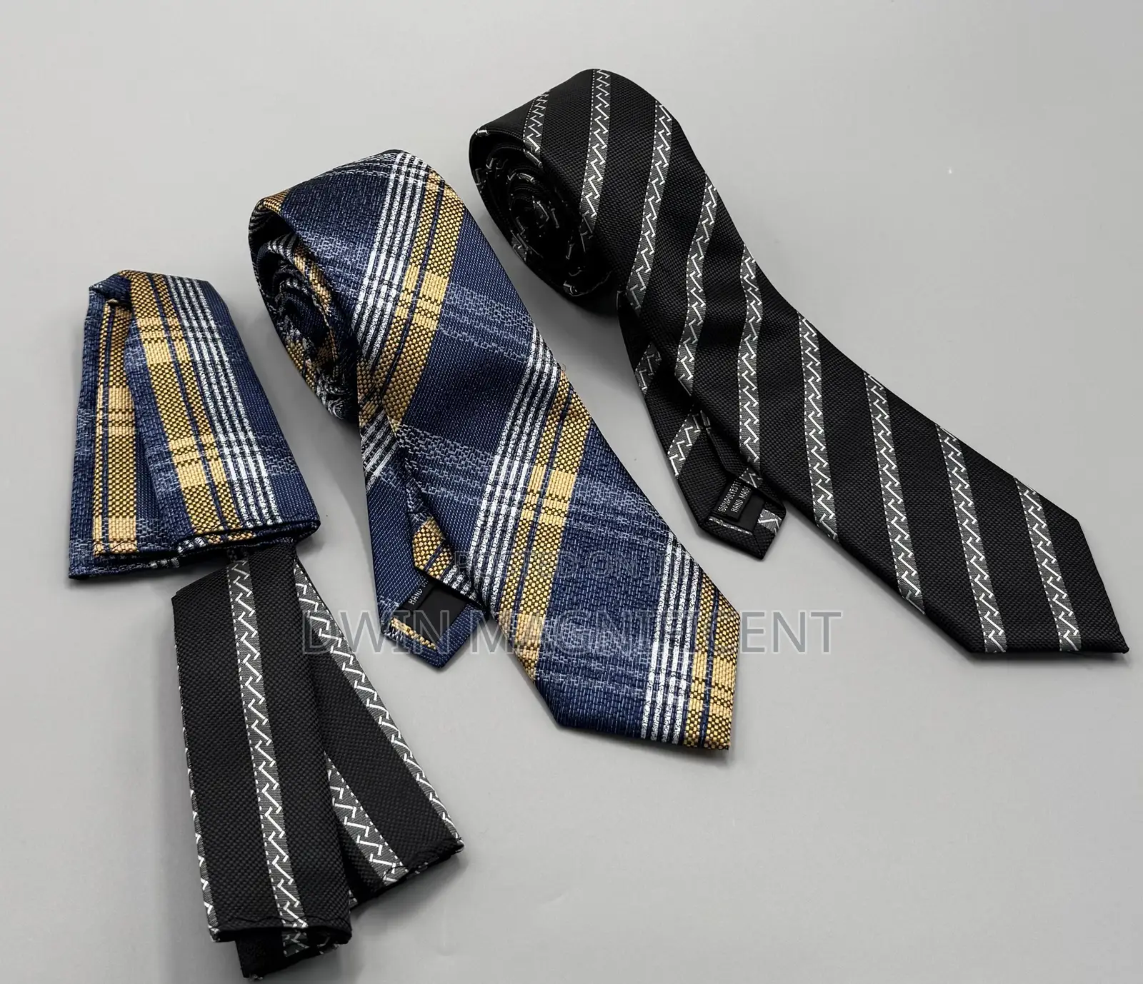 Men's Neck Ties and Matching Pocket Squares