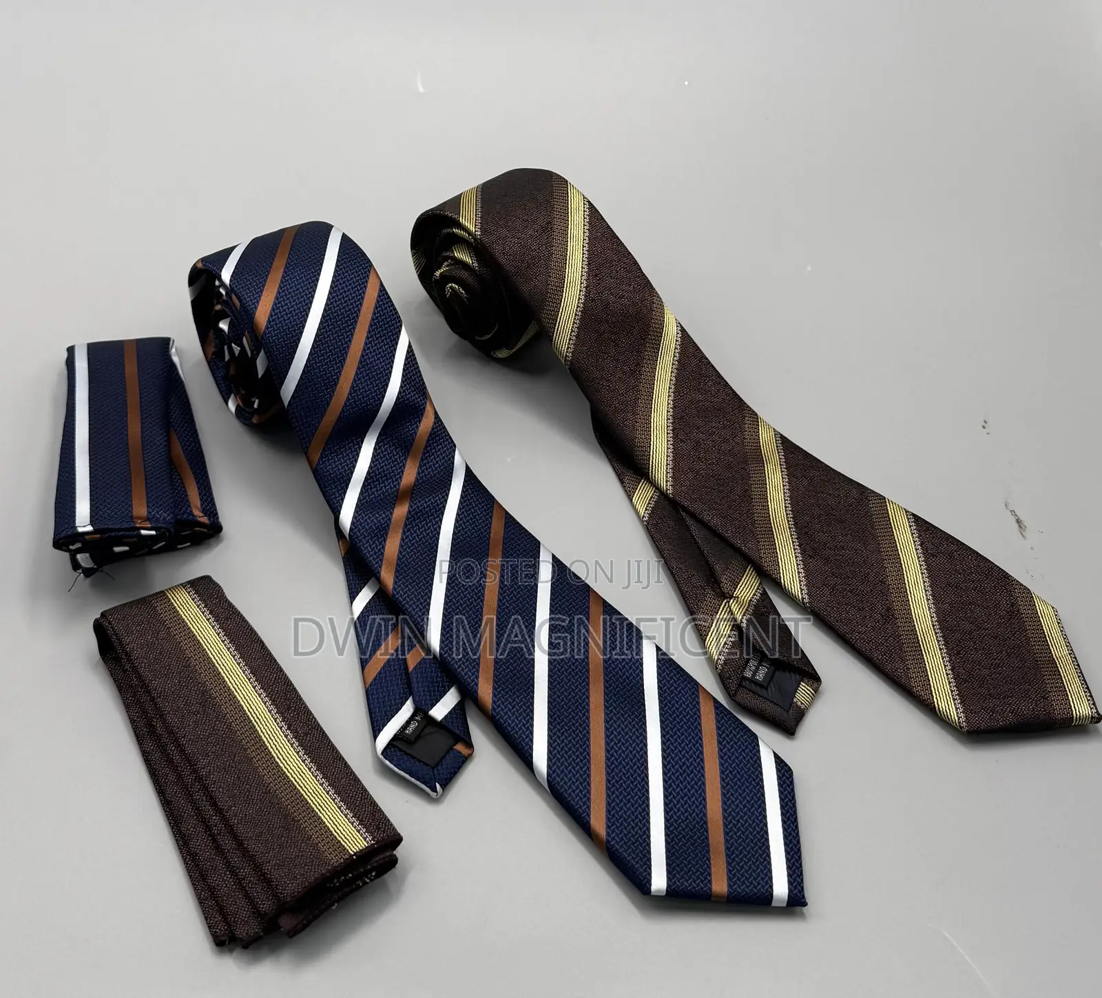 Men's Neck Ties and Matching Pocket Squares