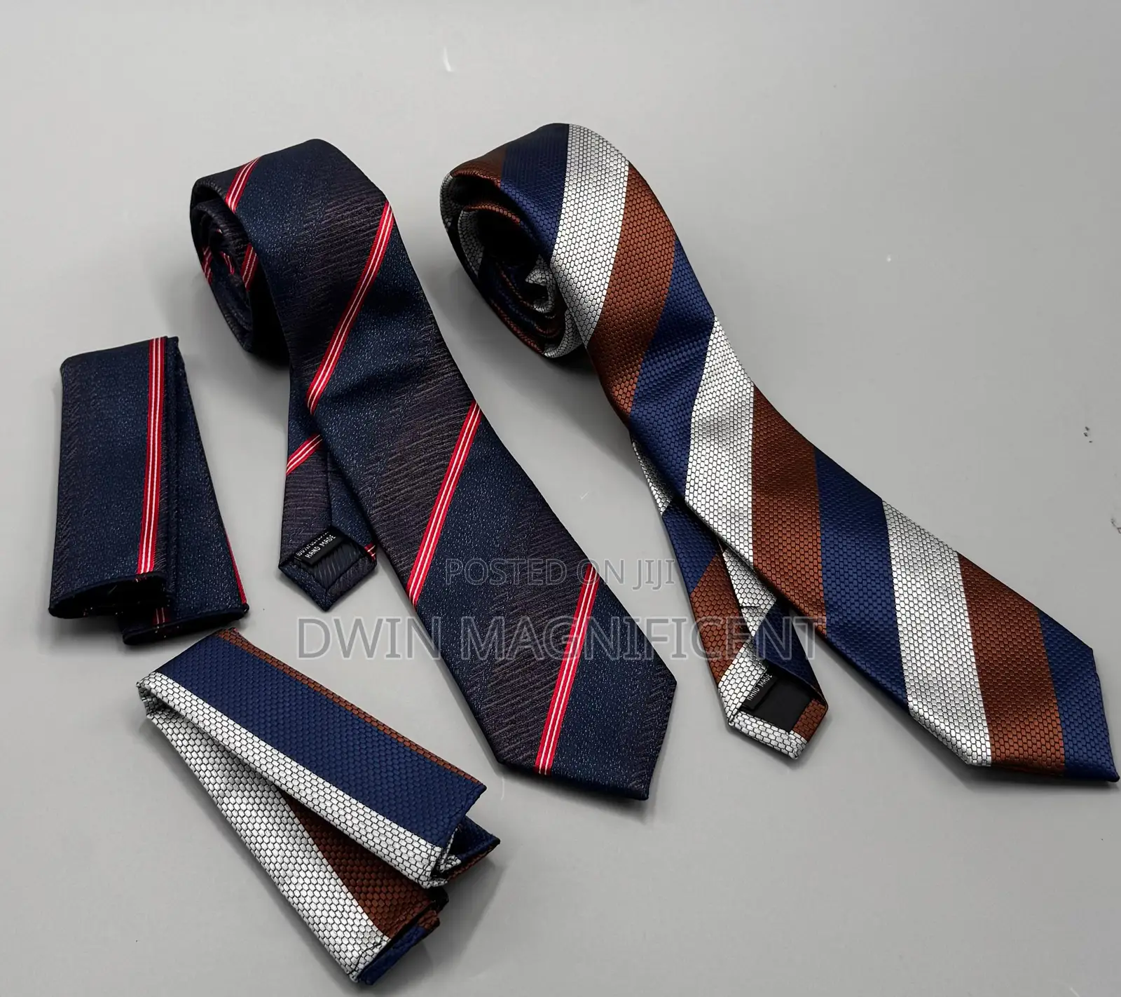 Men's Neck Ties and Matching Pocket Squares