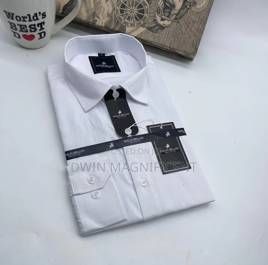 Emilio Bellini Men's Designer Long-Sleeved Shirt
