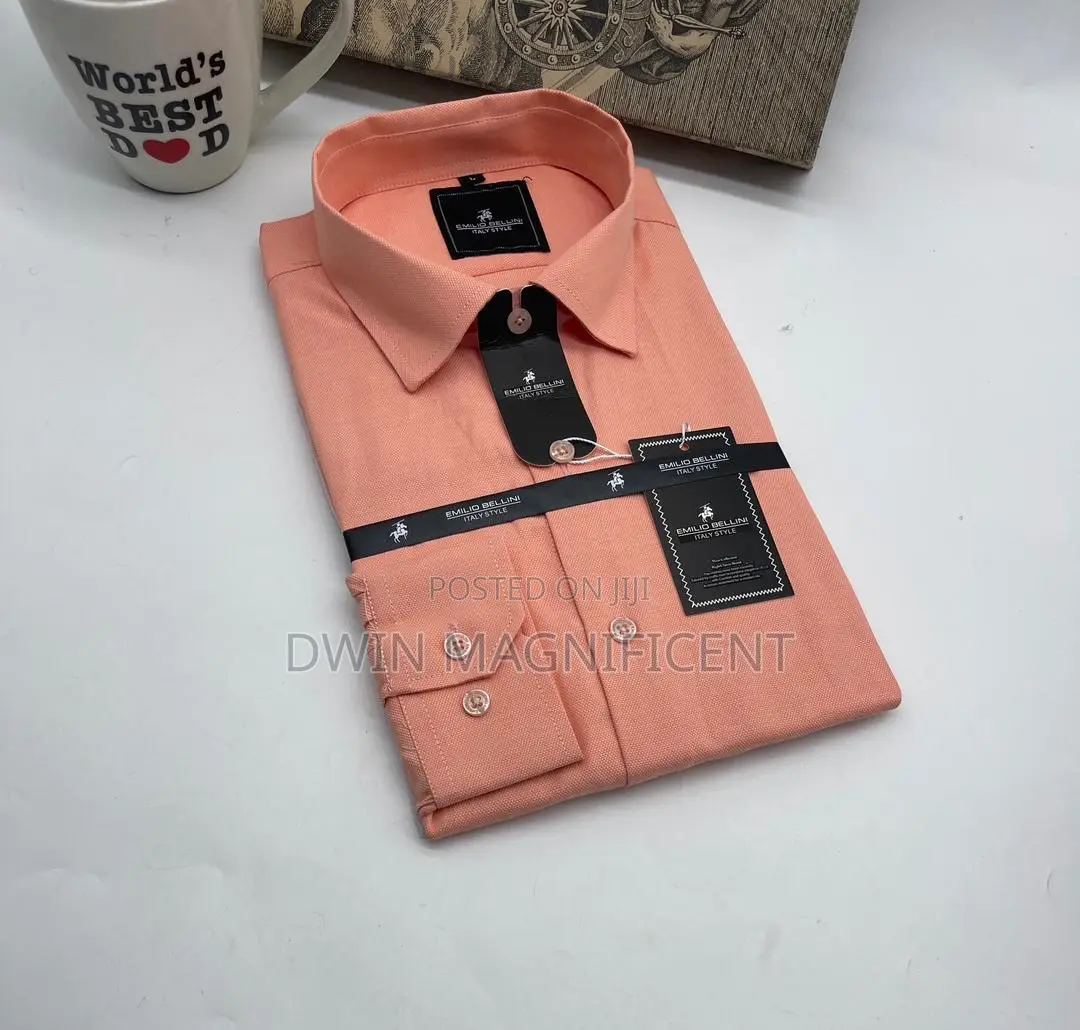Emilio Bellini Men's Designer Long-Sleeved Shirt