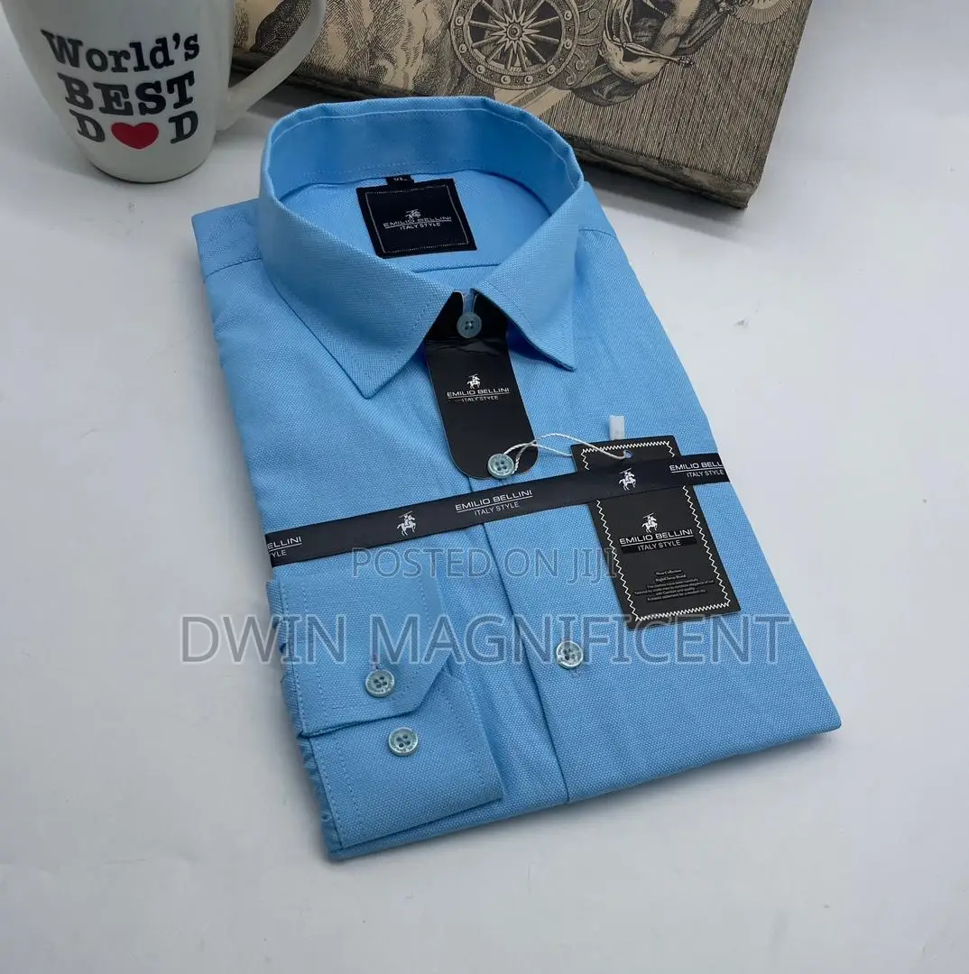 Emilio Bellini Men's Designer Long-Sleeved Shirt