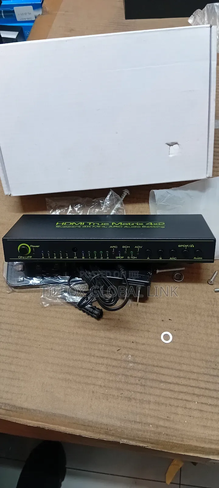 Hdmi True Matrix 4×2.Suppoers MHL Arc Audio Splitting ( Uk)