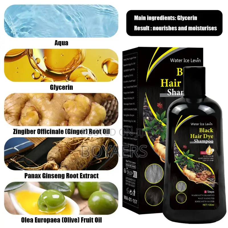 Black Hair Dye Shampoo