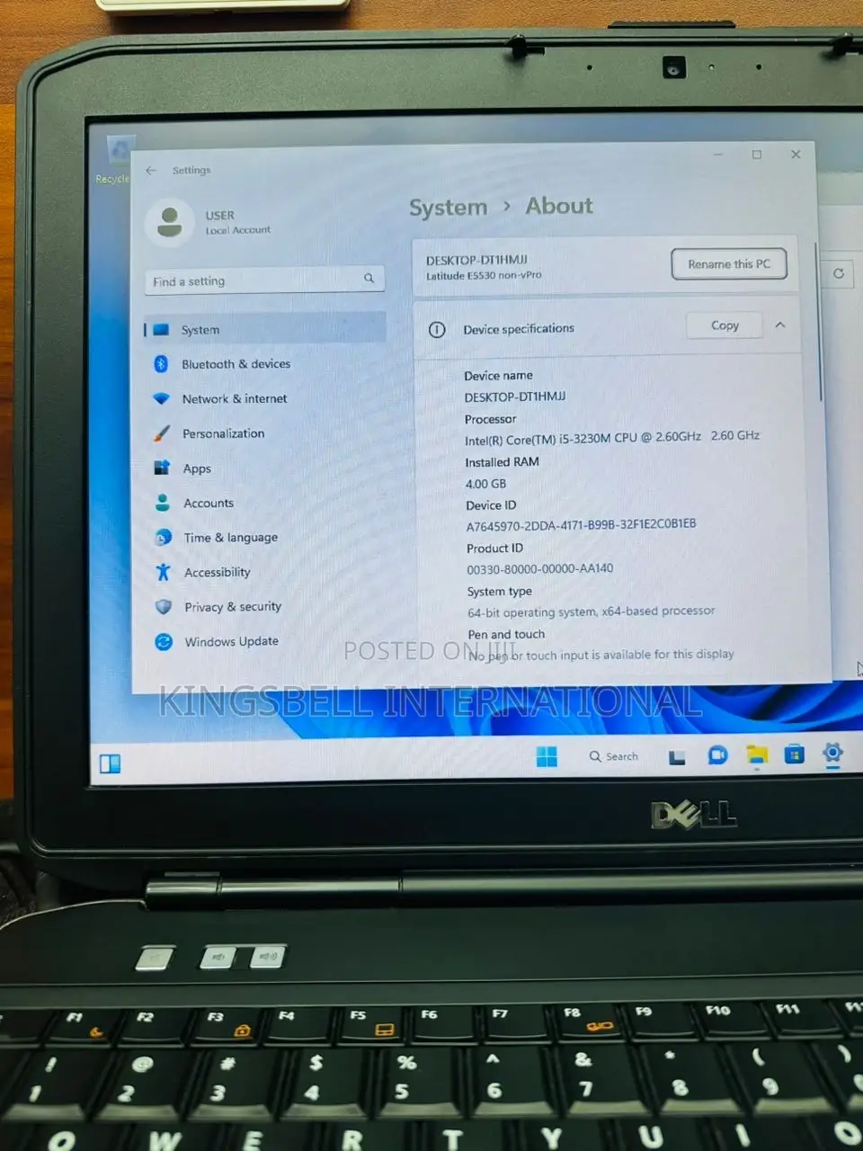 Laptop Dell Latitude E5530 8GB Intel Core i5 HDD 500GB