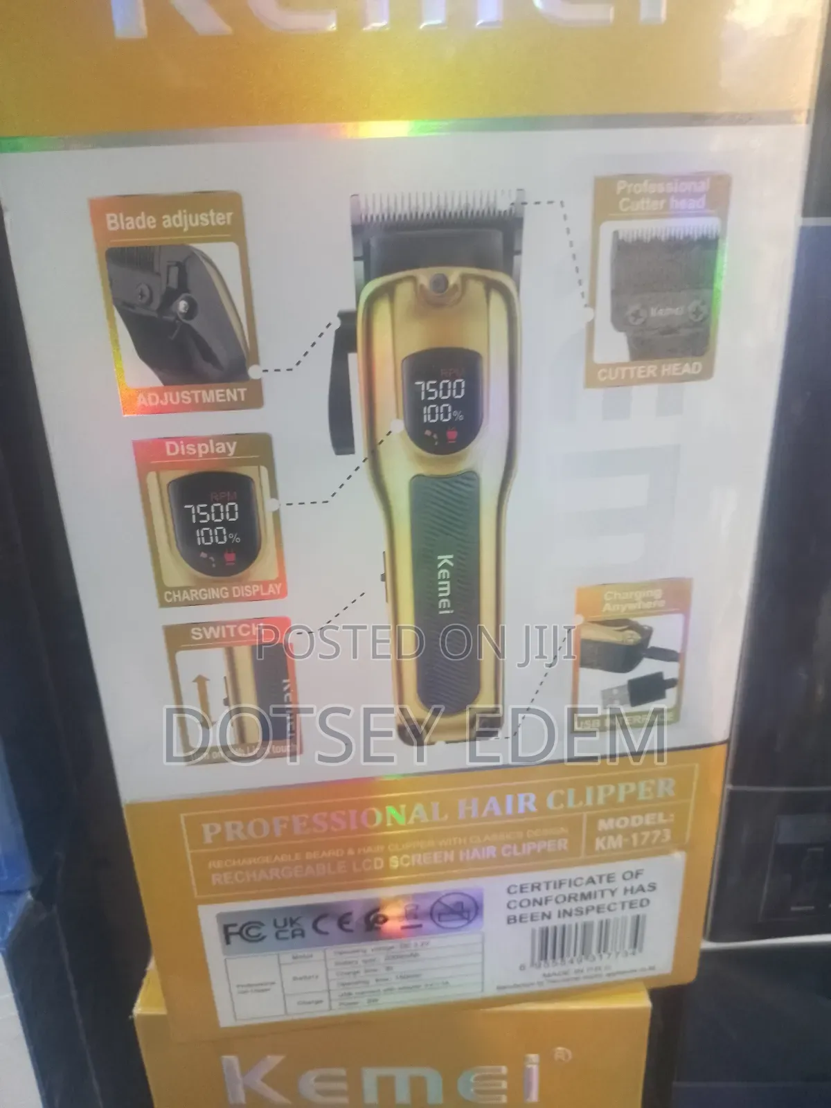 Quality Kemei Usb Wireless Rechargeable Hair Clippers