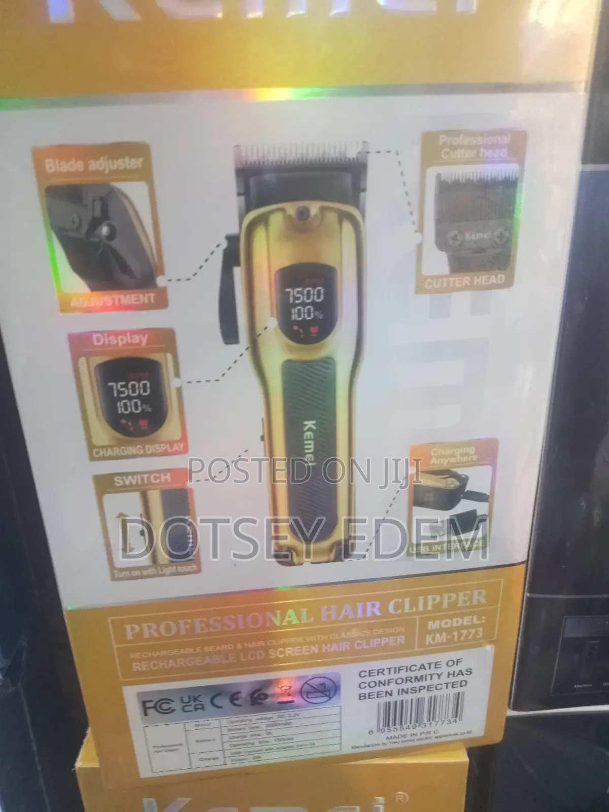 Quality Kemei Usb Wireless Rechargeable Hair Clippers