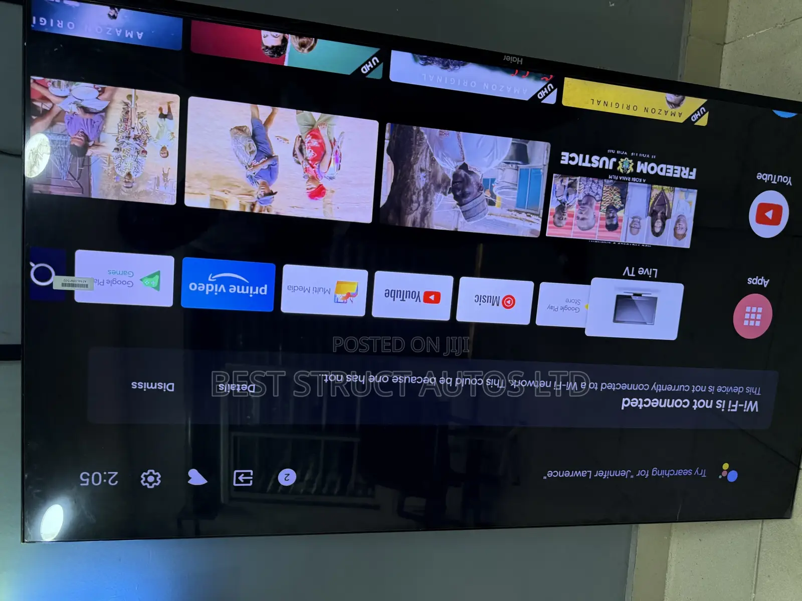 Haier 55 Inches Smart Satellite Tv