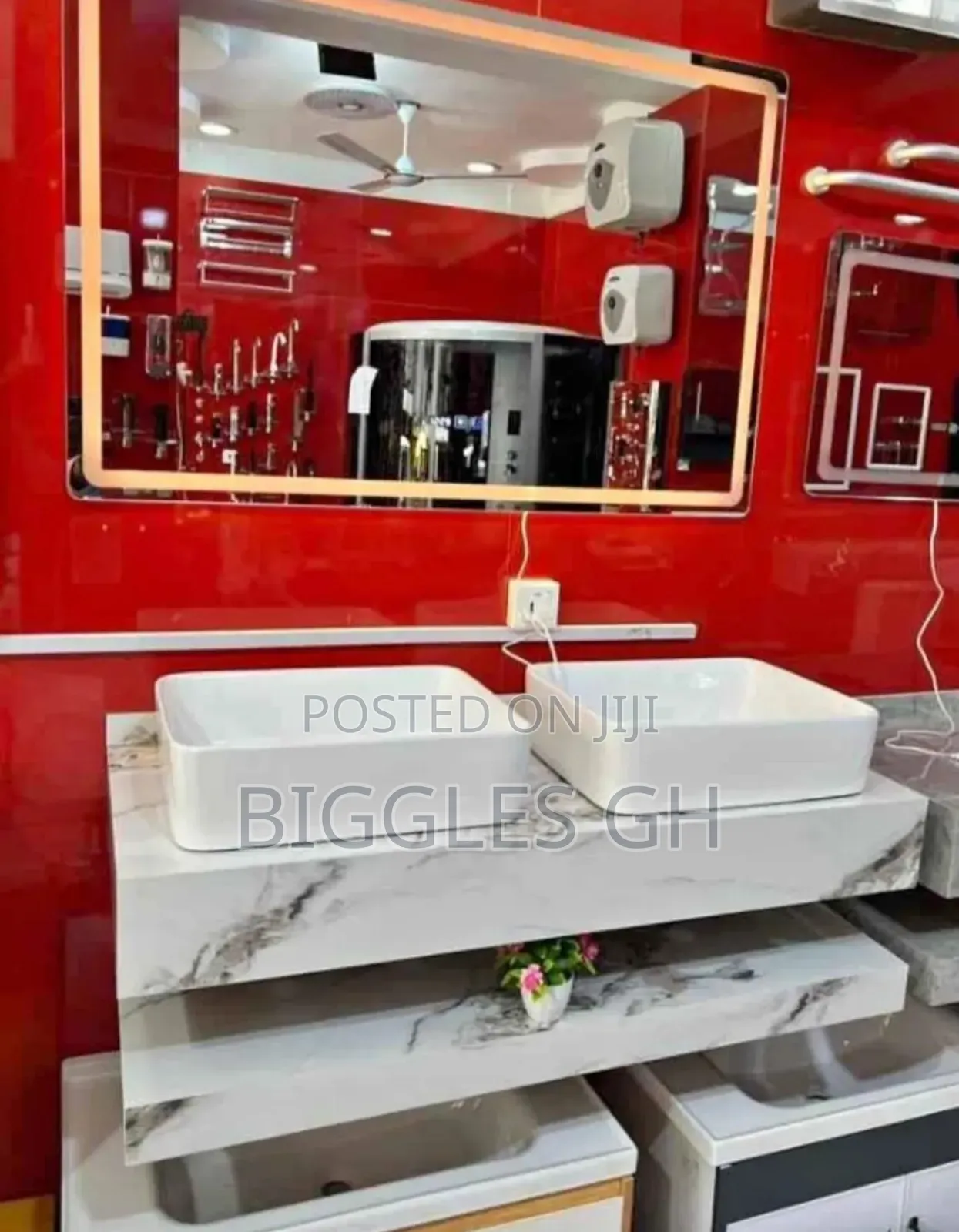 Vanity Cabinet Basin With Led Mirror