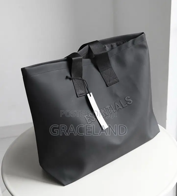 This Is Original Real Leather Essential Hood Fog Tote Sidebag