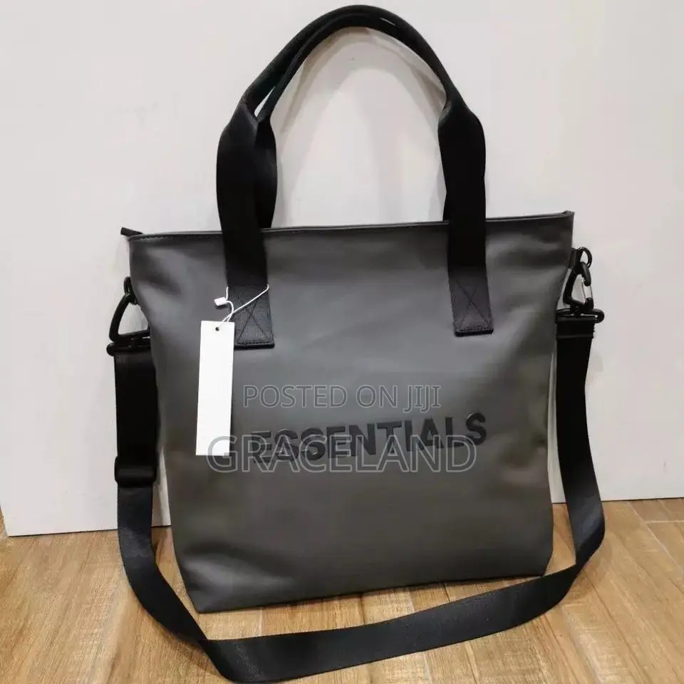 This Is Original Real Leather Essential Hood Fog Tote Sidebag