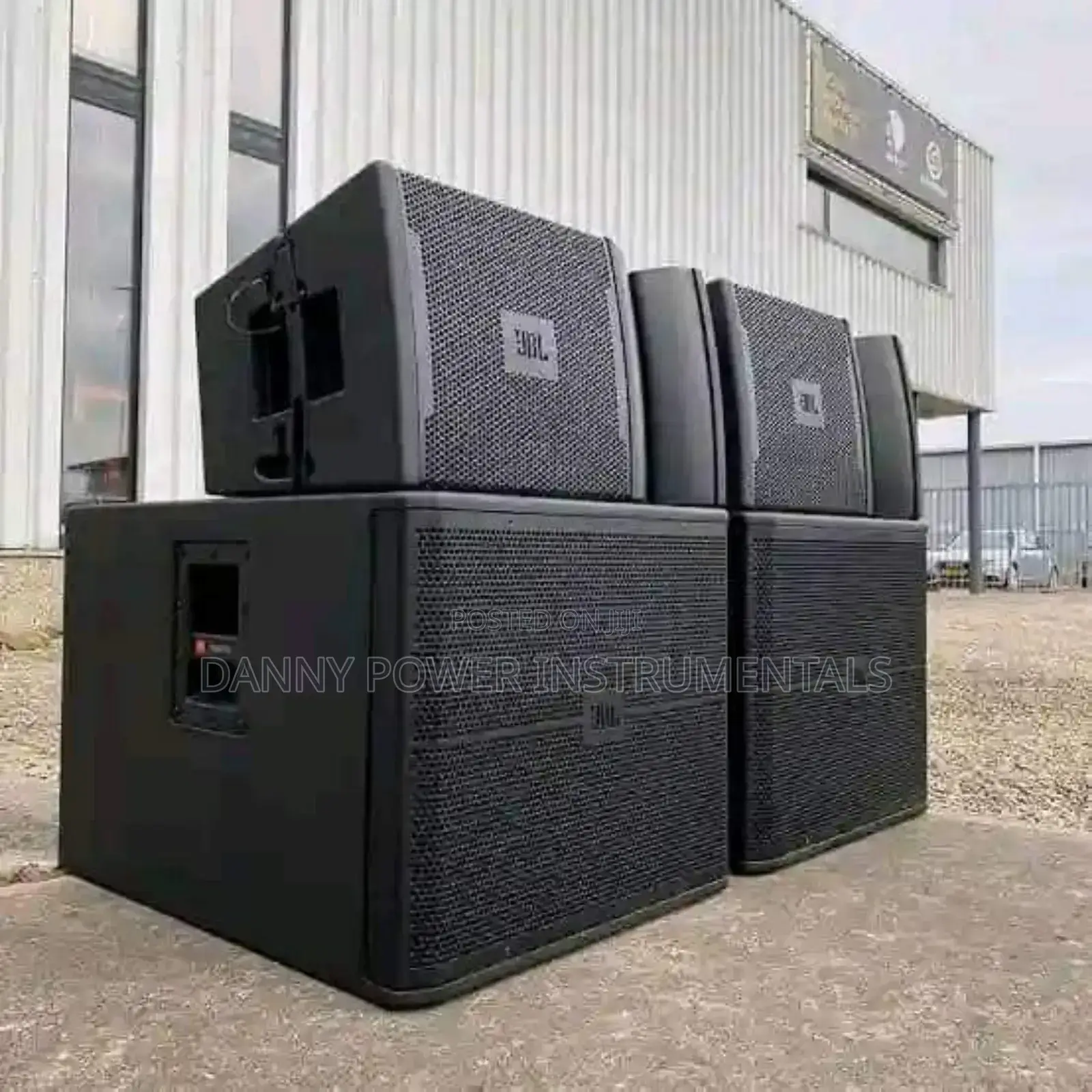 Set of JBL Speakers and Set of Amplifiers