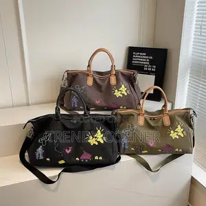 Colorful Cartoon Graffiti Pattern Duffel Bags