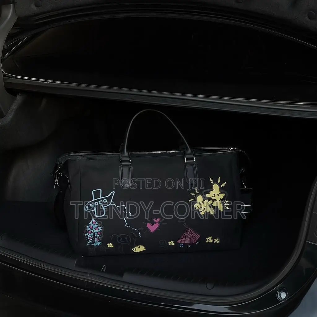 Colorful Cartoon Graffiti Pattern Duffel Bags