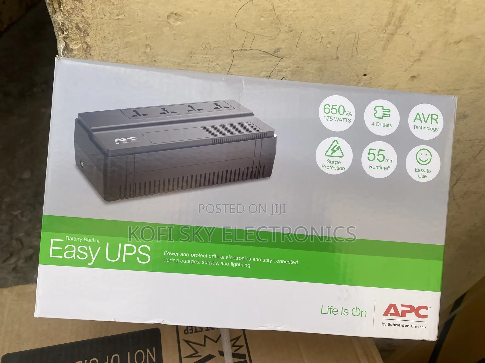 Apc 650va Easy Battery Back Up Ups