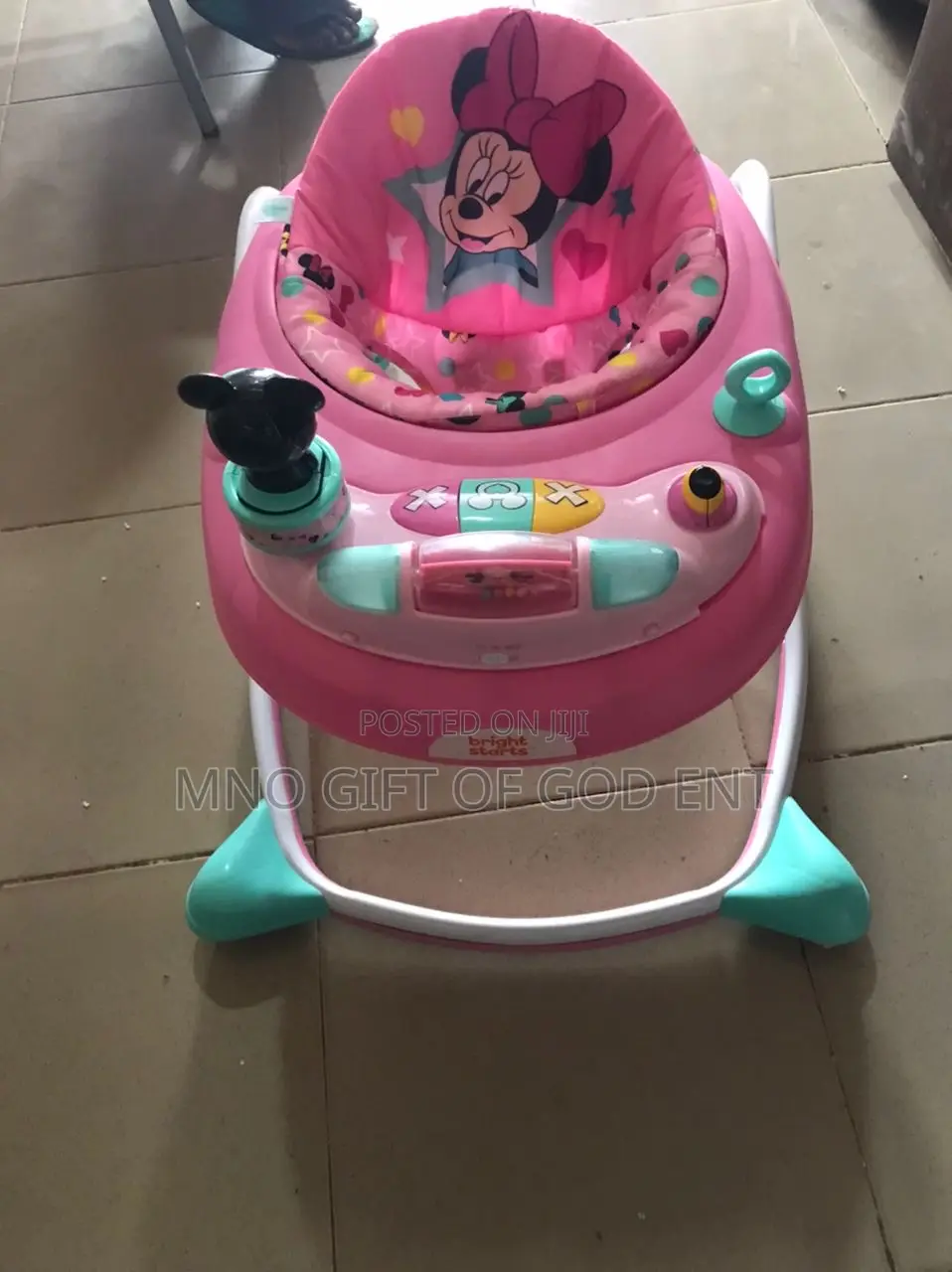 Disney Baby Minnie Mouse Peek-a-Boo Walker, Pink, Ages 6 Months