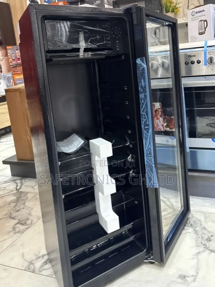 Correct Black Nasco Electric Single Glass Door Nas-Fl150sc Fridge