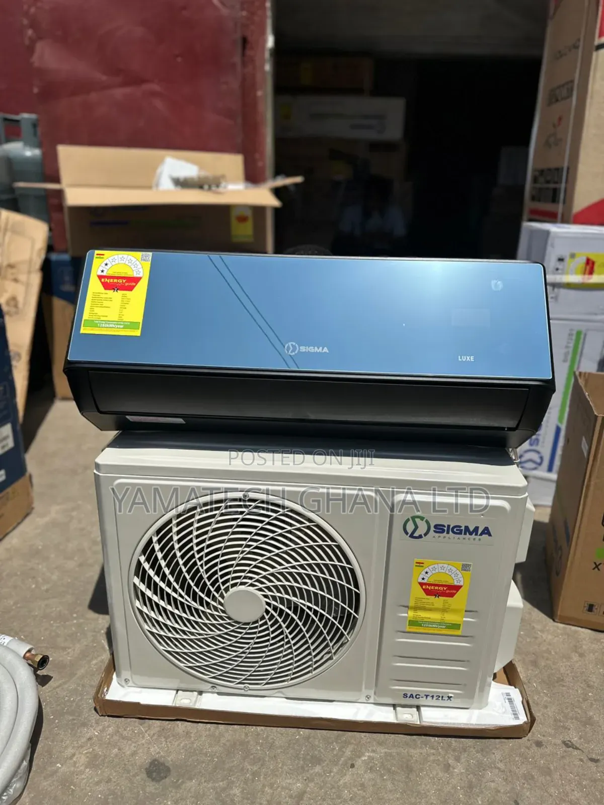 Super Powerful Sigma 2.5hp Inverter Black Mirror Air Conditioner