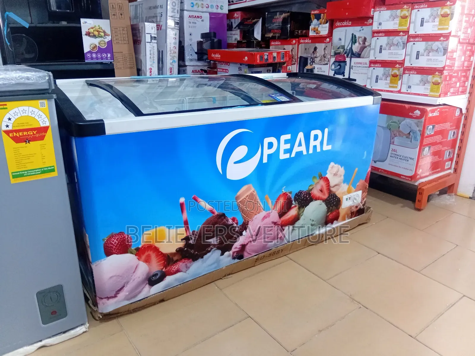 Pearl Ice Cream Chest Freezer P*E*A*R*L > I,C,E C.R.E.A.M
