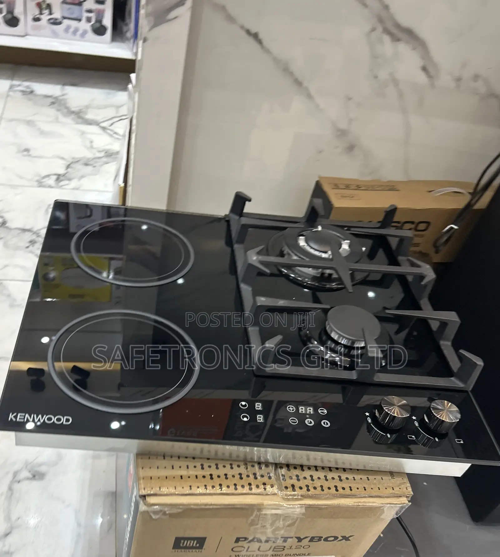 Ultra 60cm 2 Electric 2 Gas Kenwood Black in-Built Hob