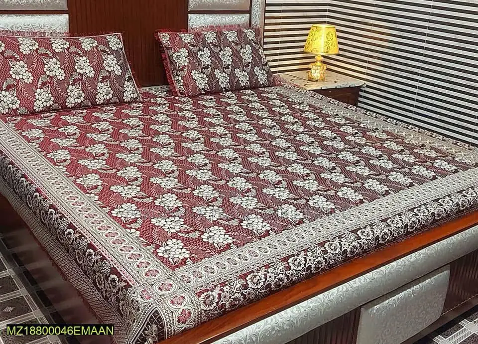 3 Pcs Frill Bedsheets (Premium)