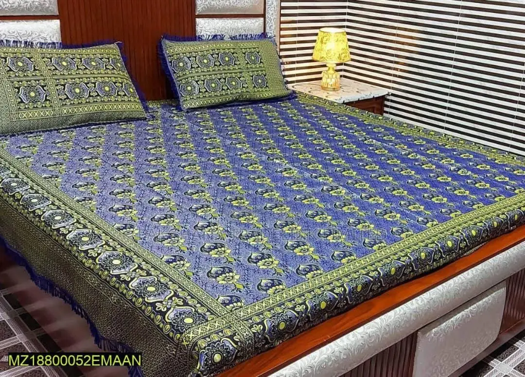 3 Pcs Frill Bedsheets (Premium)
