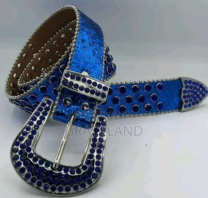 This Is Original Rhinestones Belts for Men Fashion Heavyweight