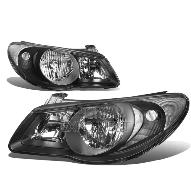 KARPAL Passenger Side Headlight For 2007-2009 Hyundai Elantra – Bulbs Included, Direct Fit