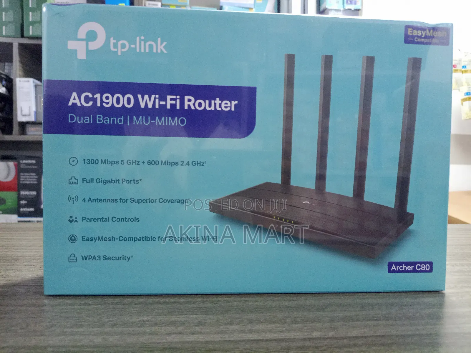 Tp Link Archer C80 Ac1900 Wi-Fi Router Dual Band Mu-Mimo