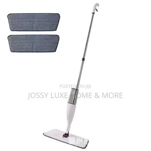 360 Degrees Rotating Spray Mop With 3 Reusable Pads Scraper
