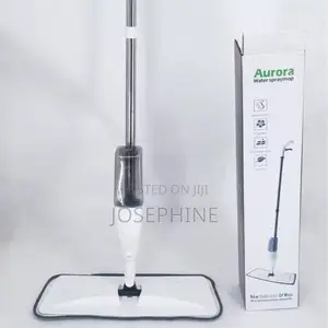 360 Degrees Rotating Spray Mop With 3 Reusable Pads Scraper