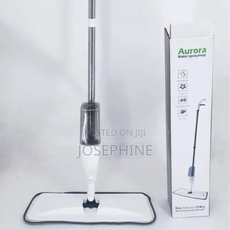 360 Degrees Rotating Spray Mop With 3 Reusable Pads Scraper