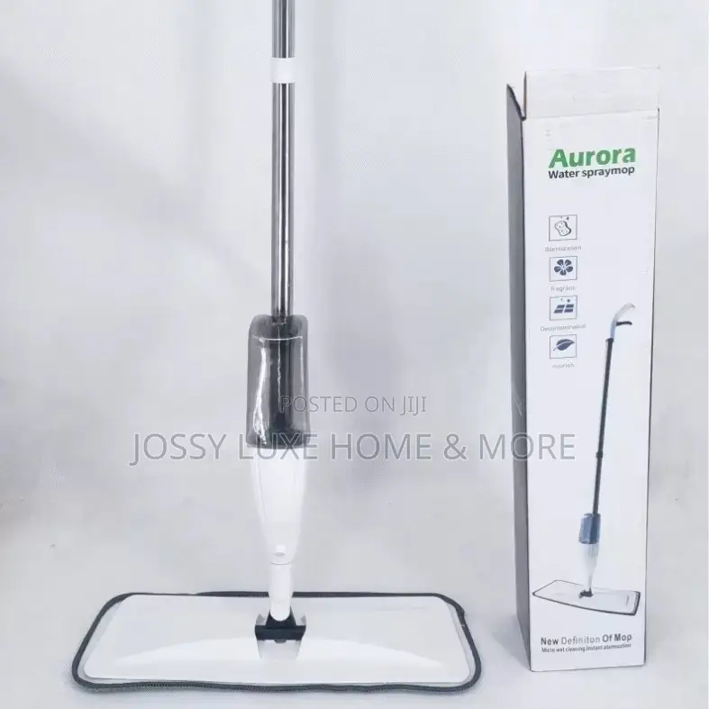 360 Degrees Rotating Spray Mop With 3 Reusable Pads Scraper