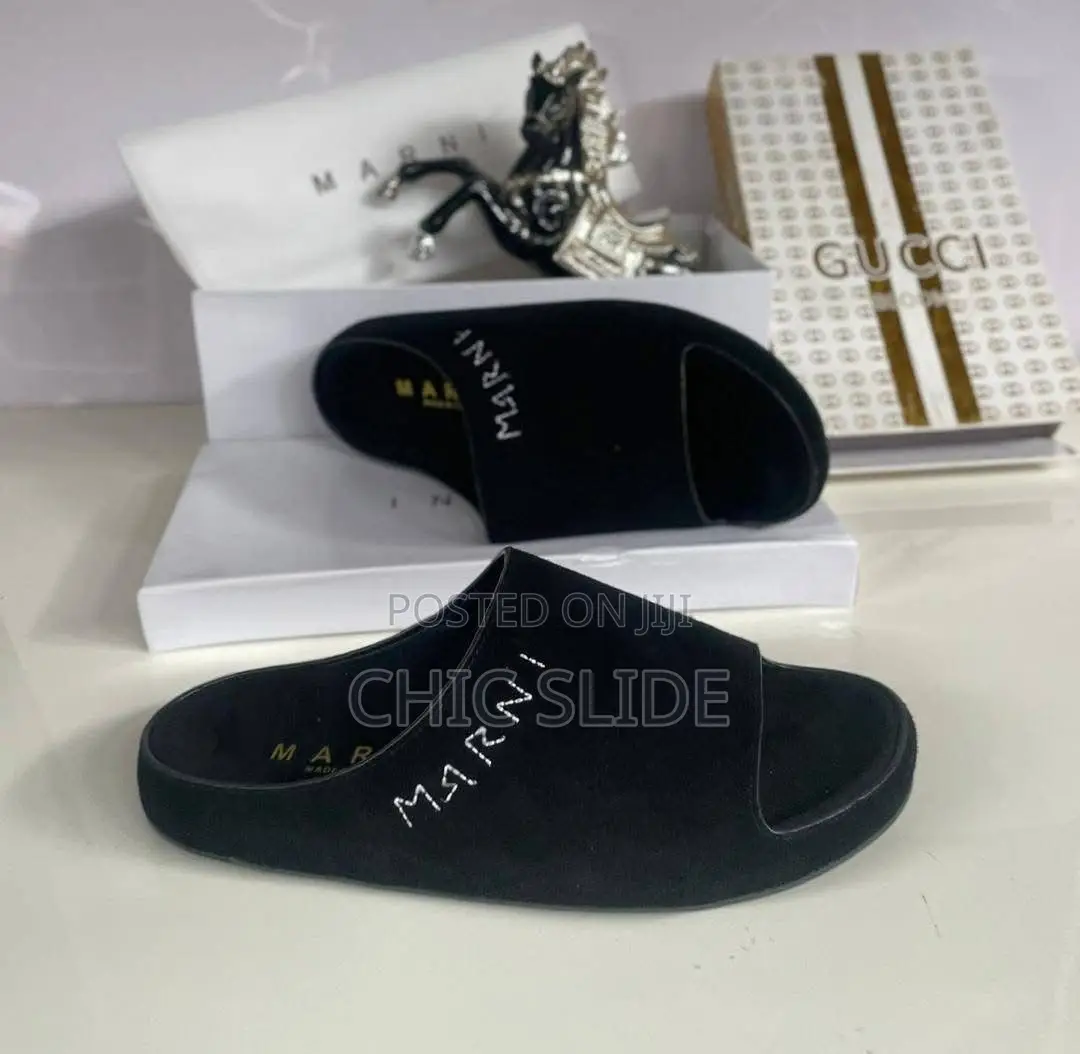 Quality Marni Suede Slides