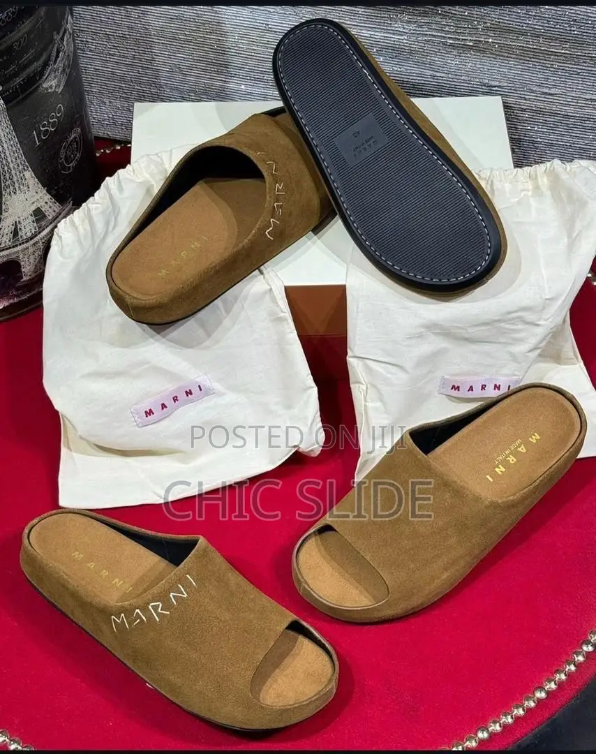Quality Marni Suede Slides