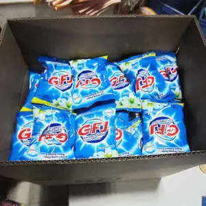 GFJ Laundry Detergent Washing Powder 125g (10 Strips of 125g