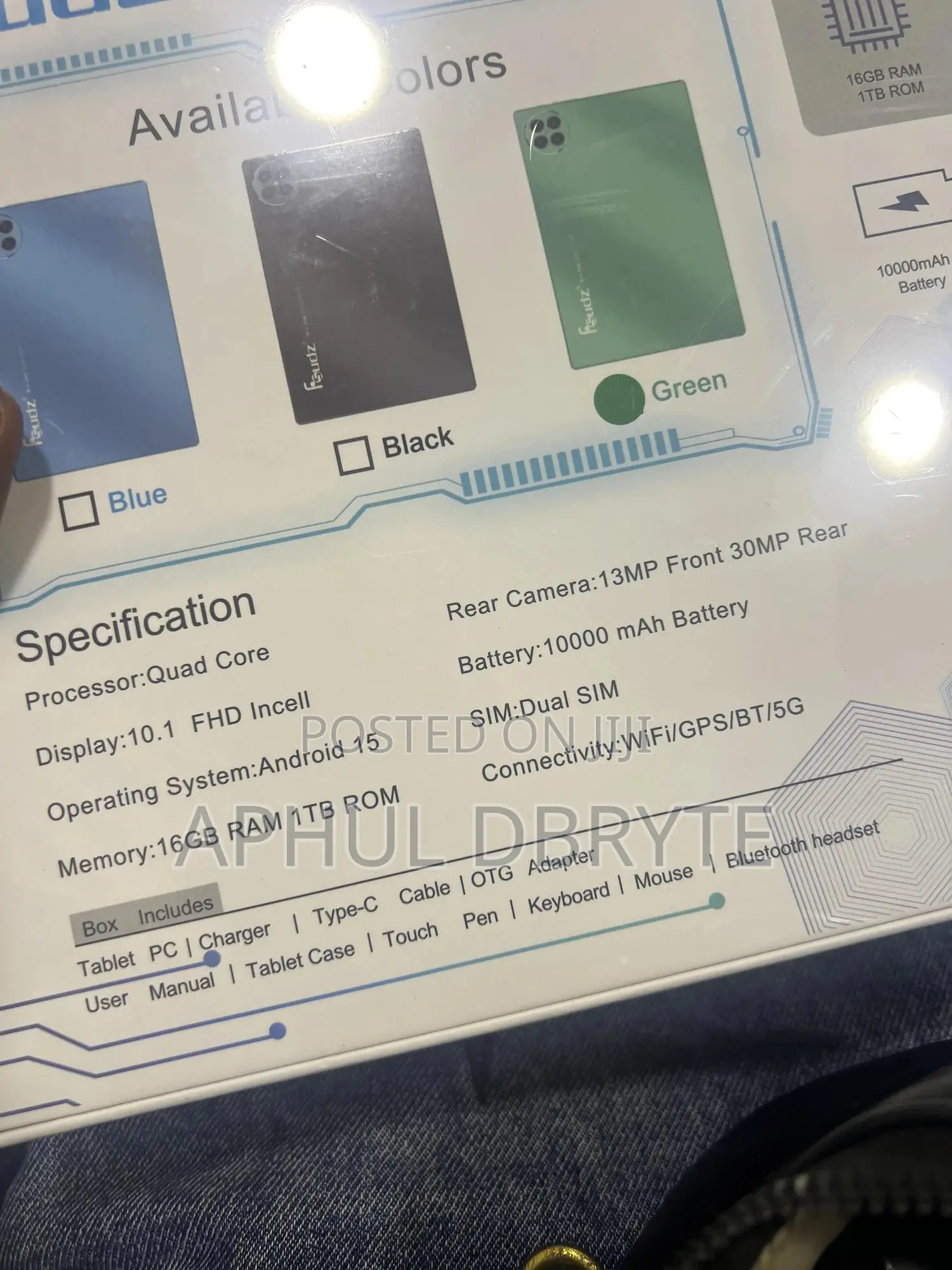 New Tablet 1 TB Black