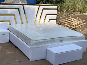 King Size Bed Ottoman Side Drawers and Mattress