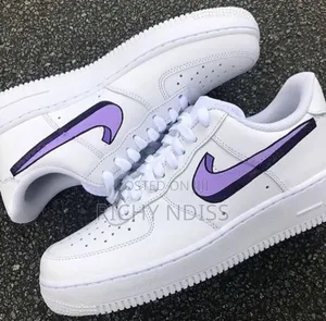 Customed Nike Airforce Af1's Swoosh