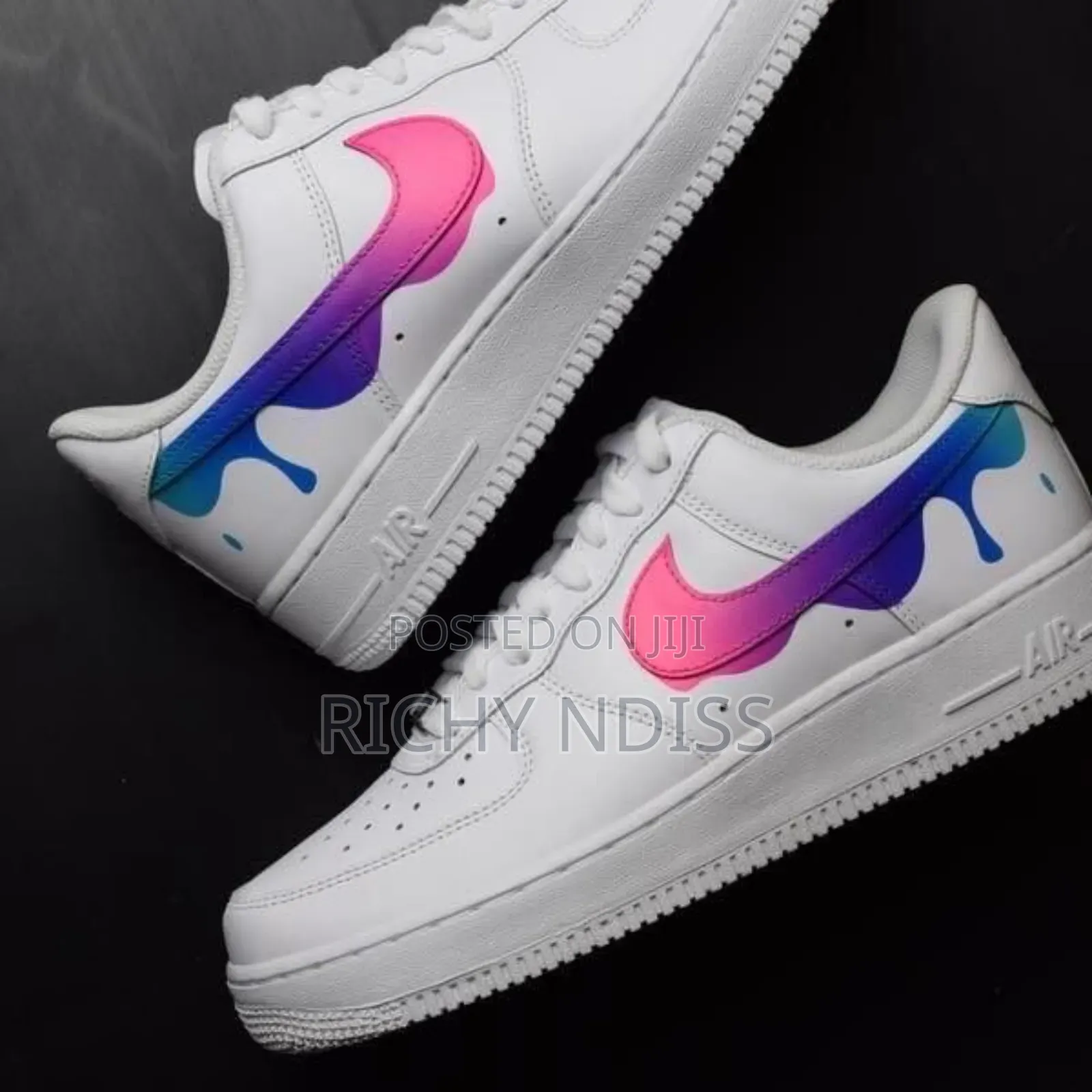 Customed Nike Airforce Af1's Swoosh