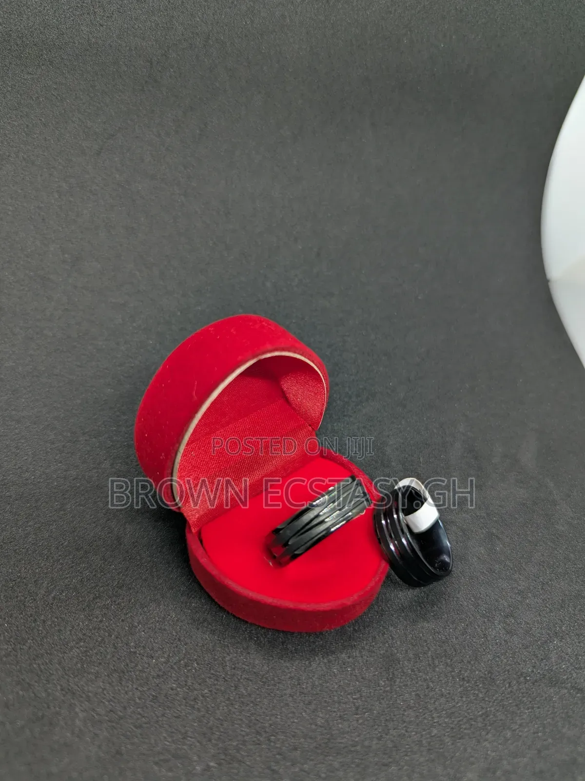 All Black Men's Wedding Rings (Italian Steel)