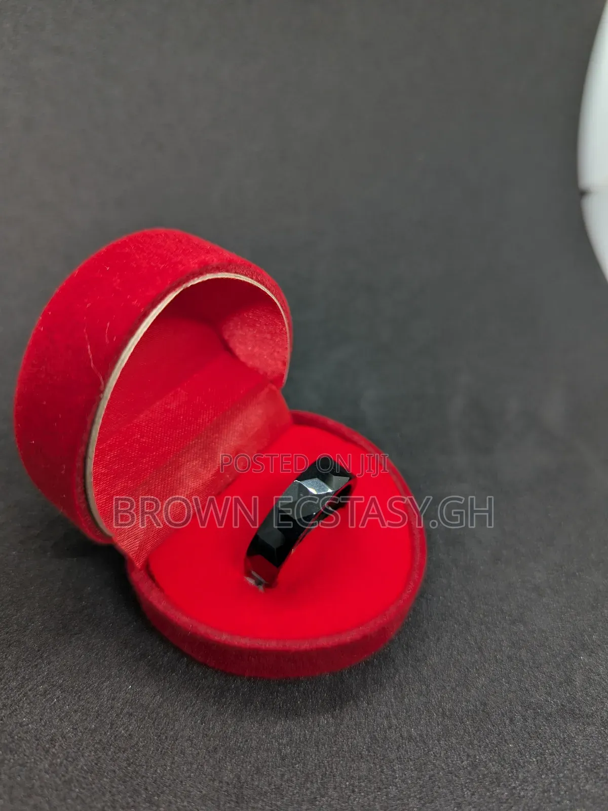 All Black Ceramic Wedding Ring