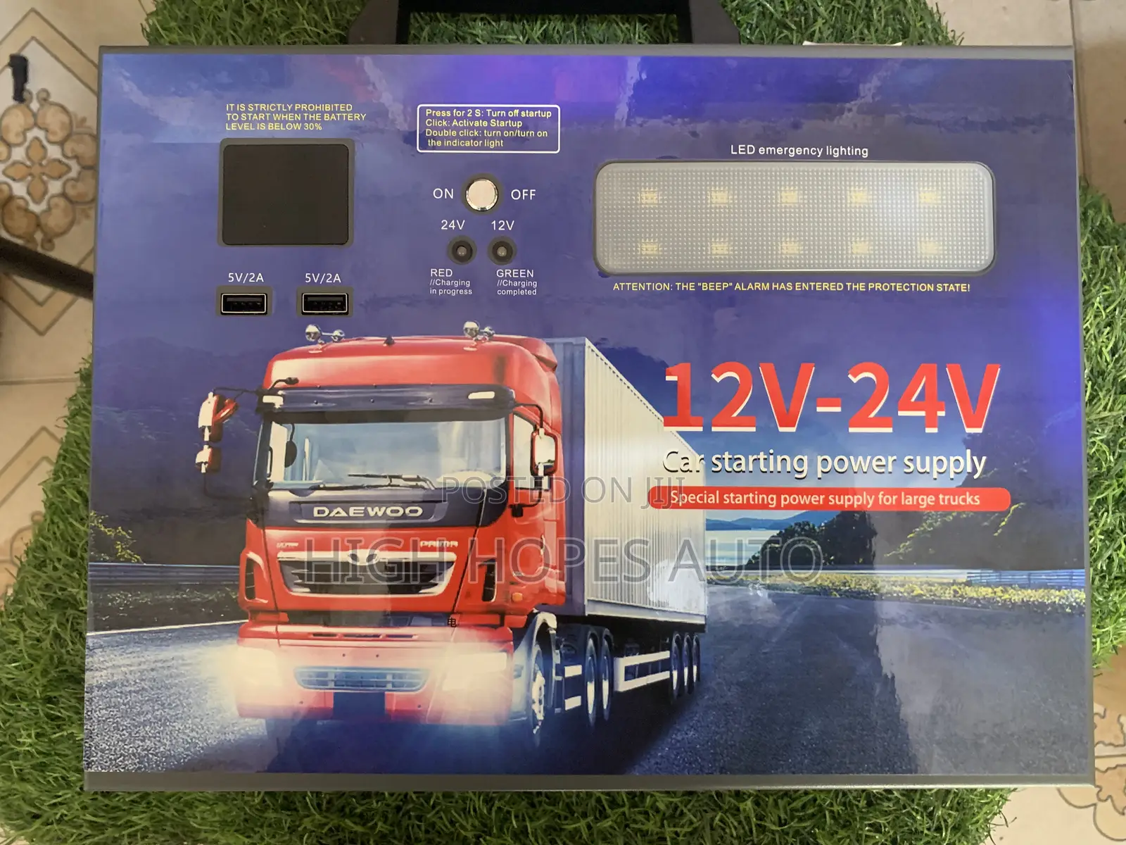 Jump Start Kit for Big Trucks and Salon Cars.