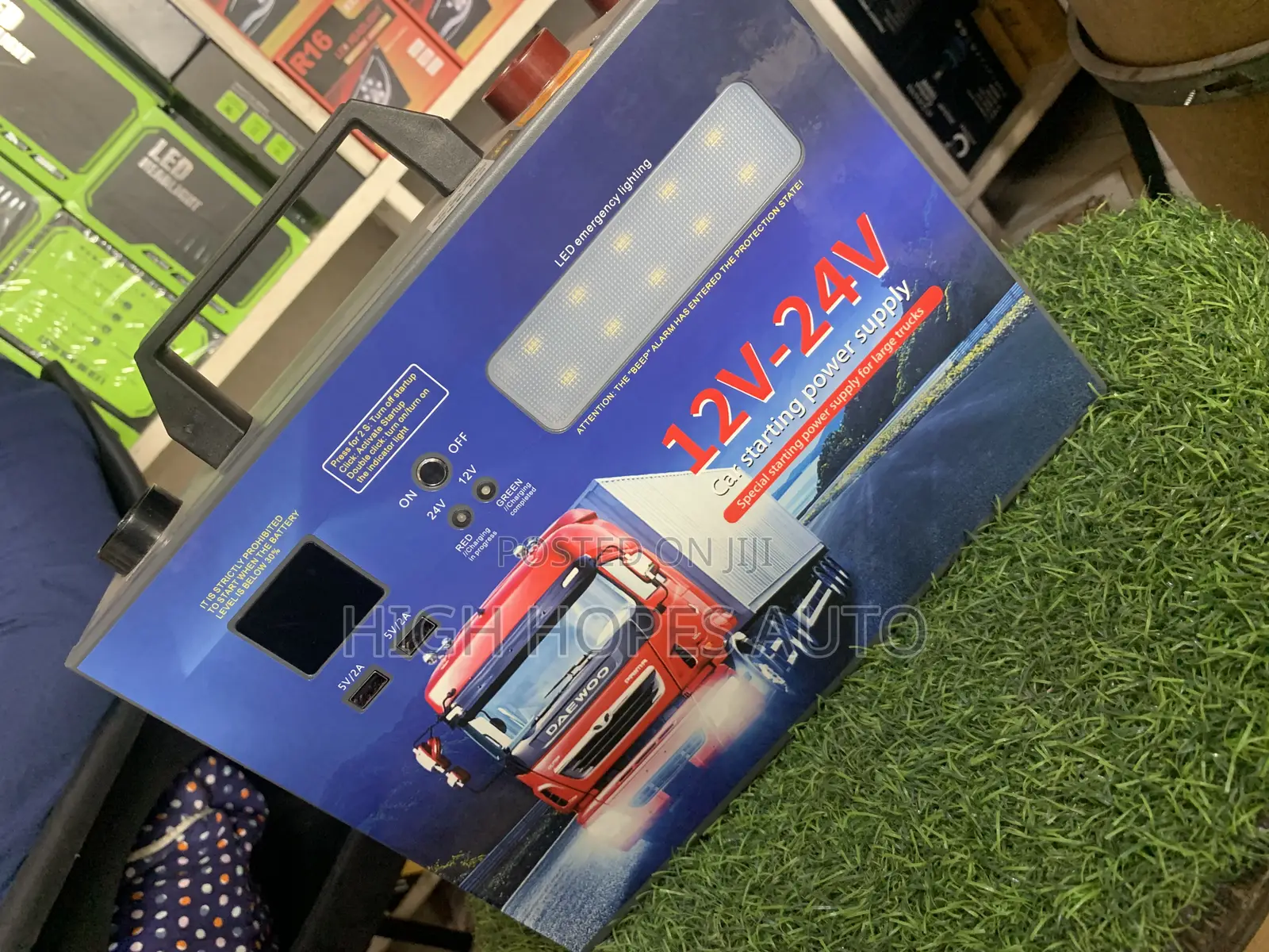Jump Start Kit for Big Trucks and Salon Cars.