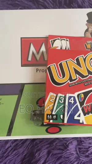 2-in-1 Game Package (Monopoly + Uno)