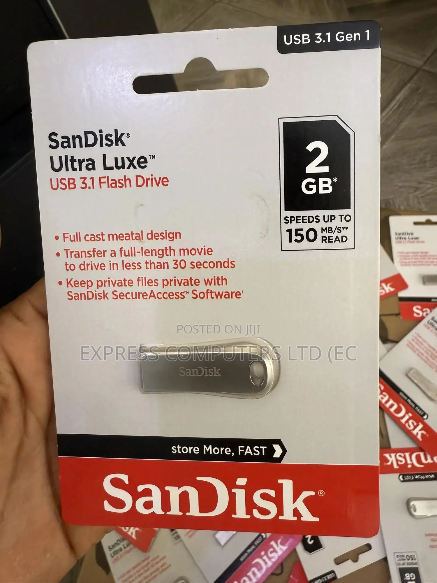 Sandisk Original Ultra Luxe Usb 3.1 Flash Drive ( Pen Drive From Uk