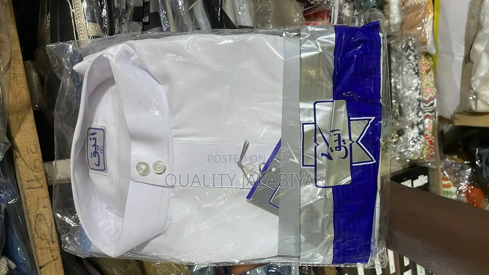 Jalabiya and Scarf Robe Set(White)