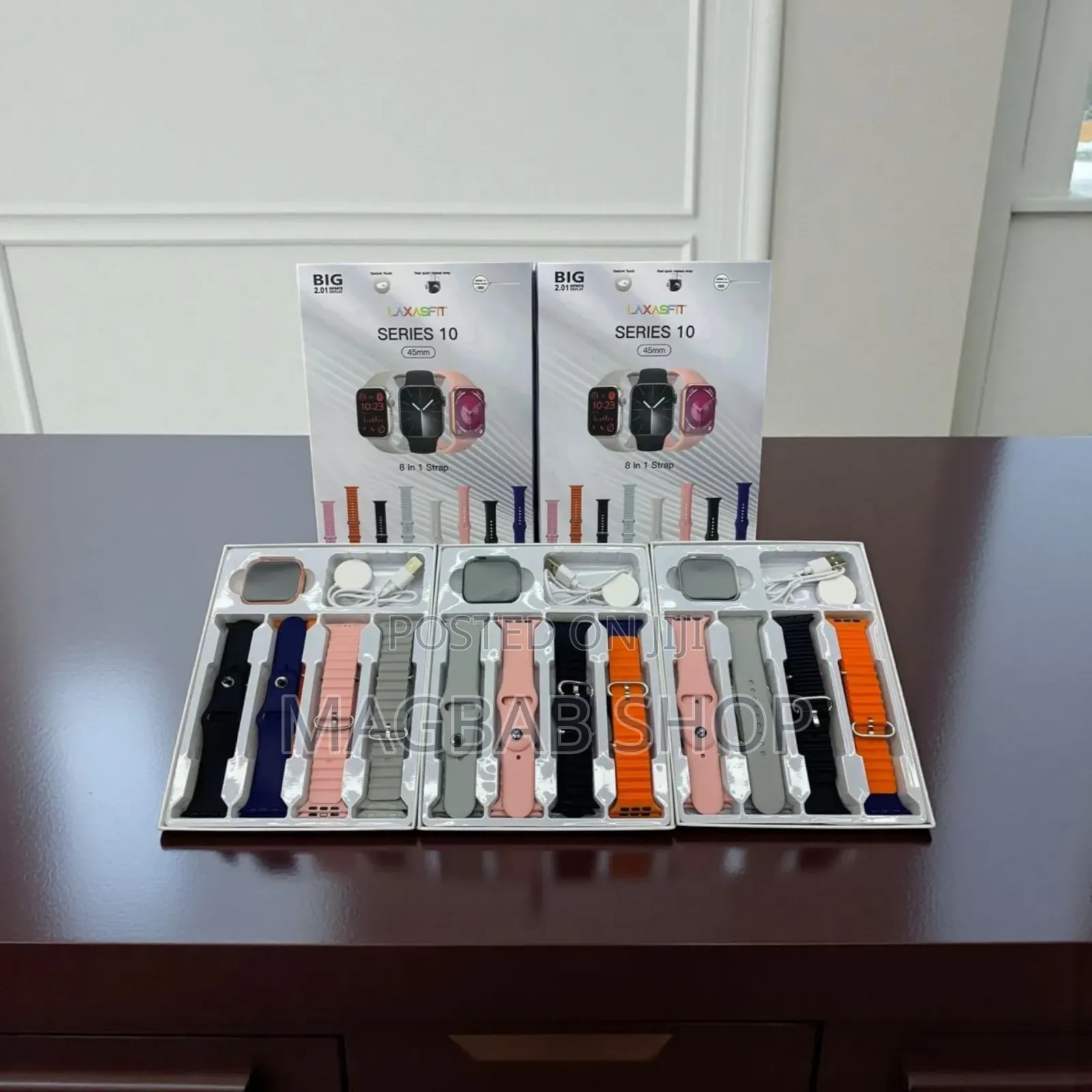 Laxasfit Series 10 Smartwatch 8 in 1 Set (436674)