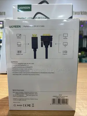 Ugreen Dp Male to Dvi Male Cable 2m (Dp103/10221)