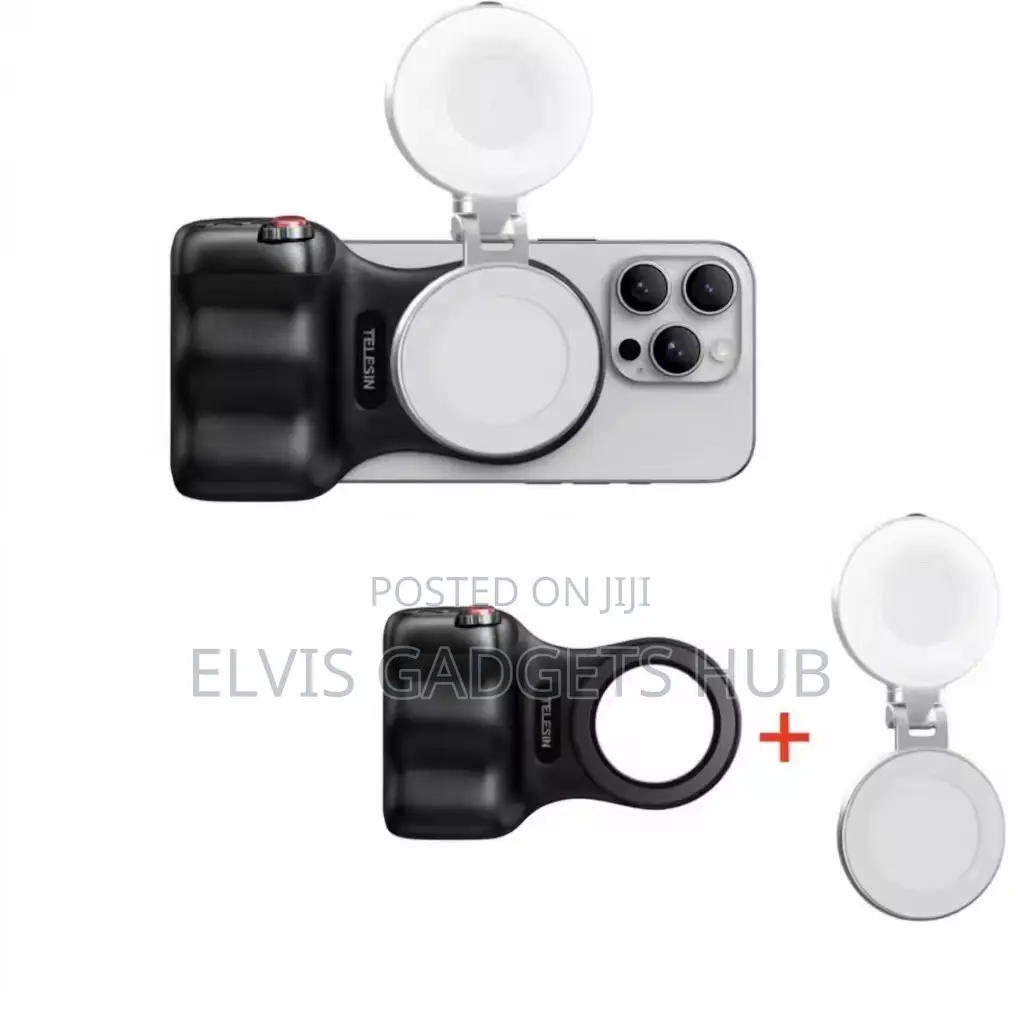Telesin Phone Camara Grip + Selfie Ring Light